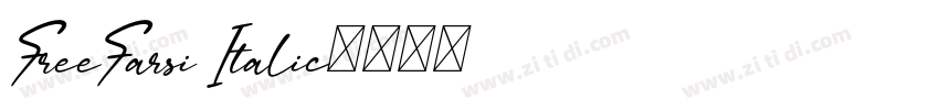 FreeFarsi Italic字体转换